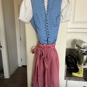 Authentic women’s dirndl and blouse